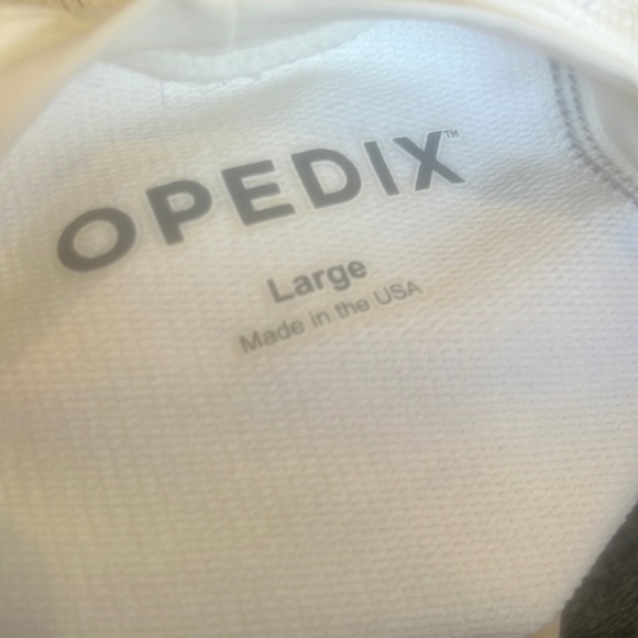 OPEDIX Men's White Compression Posture Crew Short Sleeve Shirt Men's Size L - Picture 7 of 8